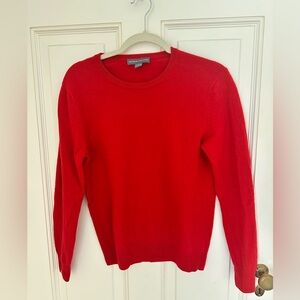 Amicale Red Cashmere Sweater size large